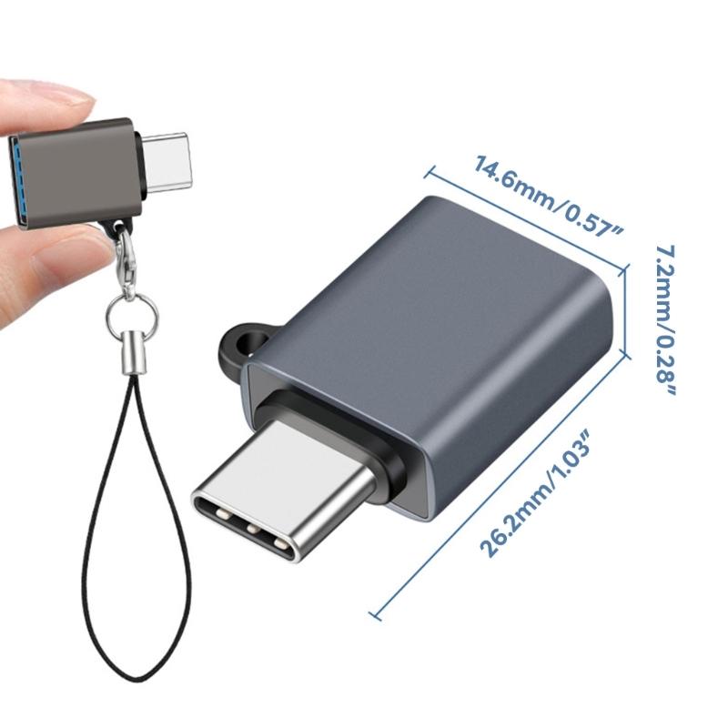 USB C To USB 3.2 10Gbps Adapter USB C Male To USB 3.2 Female Adapter OTG Adapter Extension Connector for Laptop