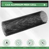 40X13 Inch Universal Car Grille Mesh Metal Car Grille Mesh Sheet Grid Rhombic Grill Mesh Hole 8X16mm-A87Q
