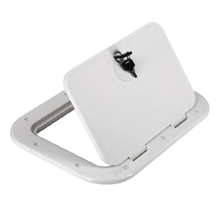 Weatherproof Marine Inspection Hatches Flat Mount Design None Corrosive Material Suitable For Long Lasting Performances