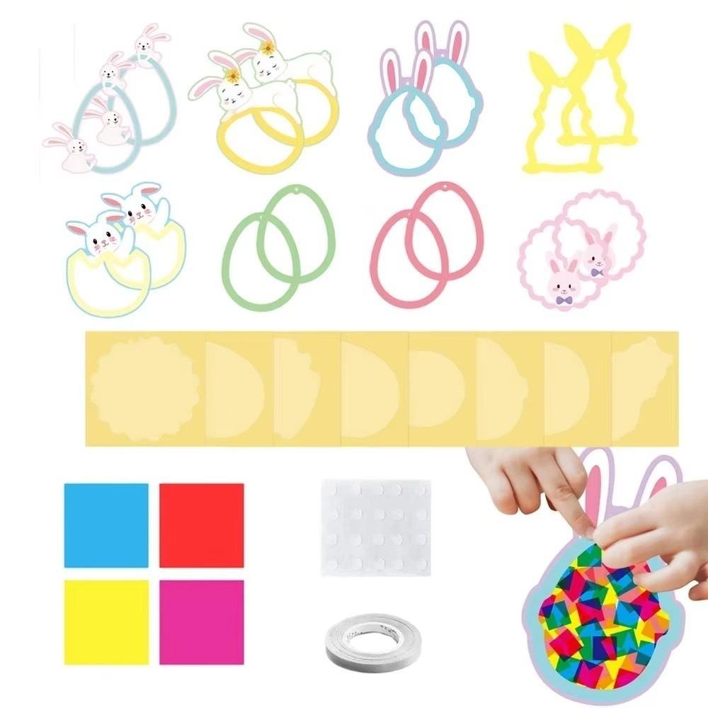 Ability Training Easter Decoration Creative DIY Window Decor Kit Window Cling Kit  Outdoor School