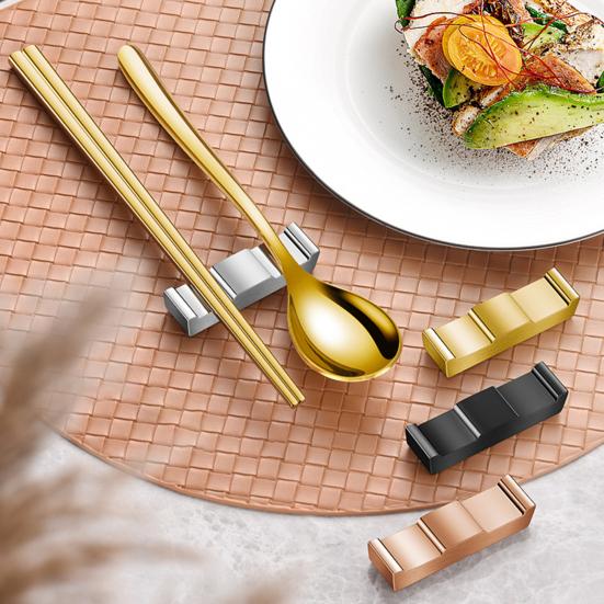 Nerezová podložka na hůlky Potravinová podložka na nože Snadné čištění Držák na příbory proti otiskům prstů ve stylu Palace