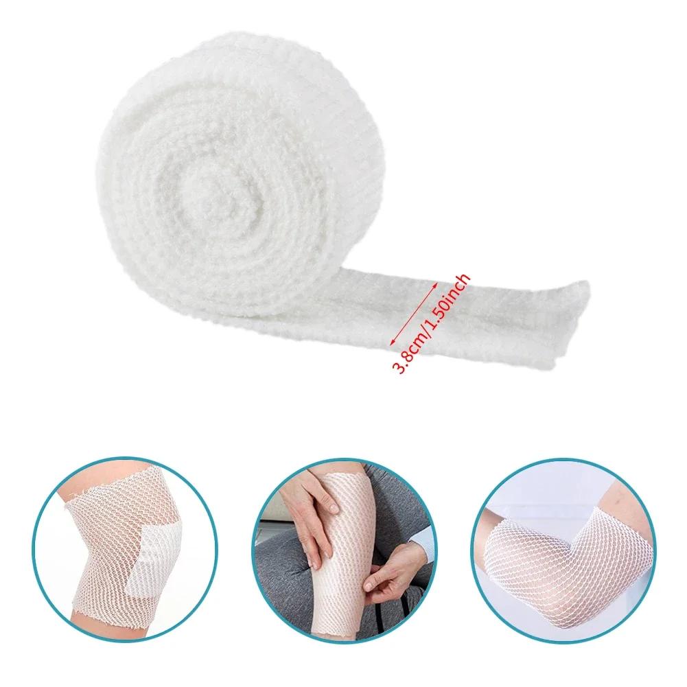 1 Roll Elastic Net Tubular Bandage Gauze Fix Breathable Bandage Retainer For Wound Dressing Adults Wrist Elbow Knee Ankle Kids
