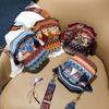 Boho Crossbody Bag with Tassel Retro Ethnic Crossbody Purse with Adjustable Strap Fringed Colorful Shoulder Bag for Women Holiday Street