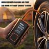Vehicle Tire Inflator with Digital Screen and Button Control, Electric Air Compressor for Car and Motorcycle Users