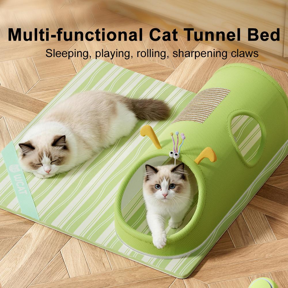 Tunnel Bed Mat Four Seasons Universal Scratching Board Pad House Summer Dog House Shelter House Semi-Closed