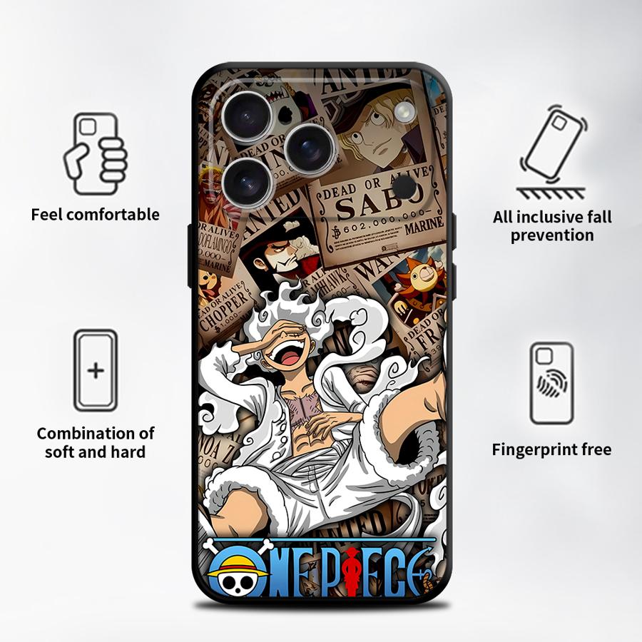 Anime OneS P-ieceS Pouzdro na telefon pro iPhone 17 Pro Max 7 8 12 11 SE 16 XS XR 14 15 Plus Air 13 Mini