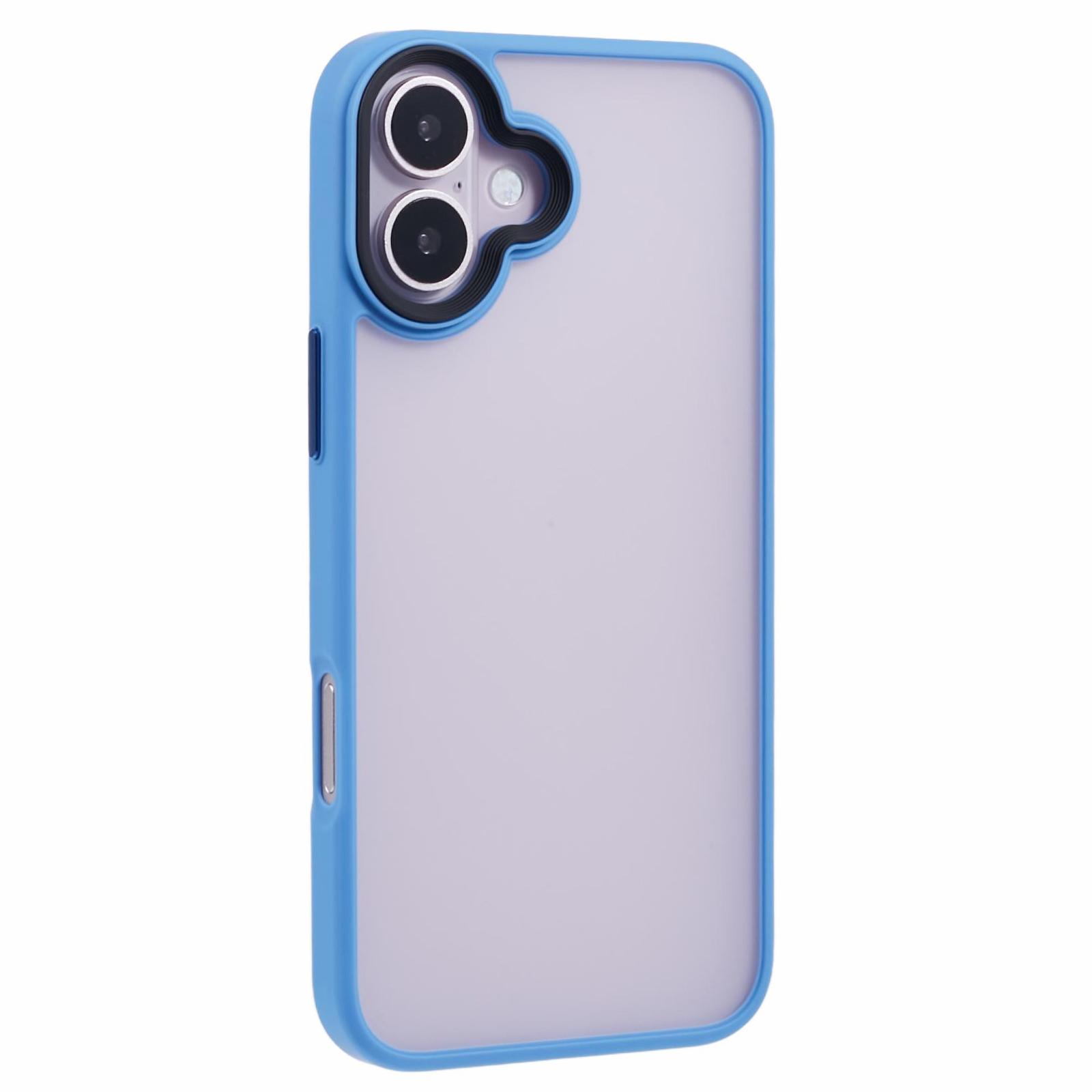 

For iPhone 16 Cover Skin-Feel Matte Anti-Scratch PC+TPU Phone Case F