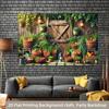 2D Countryside Harvest Backdrop Cloth Farm Vegetable Baskets Party Decor