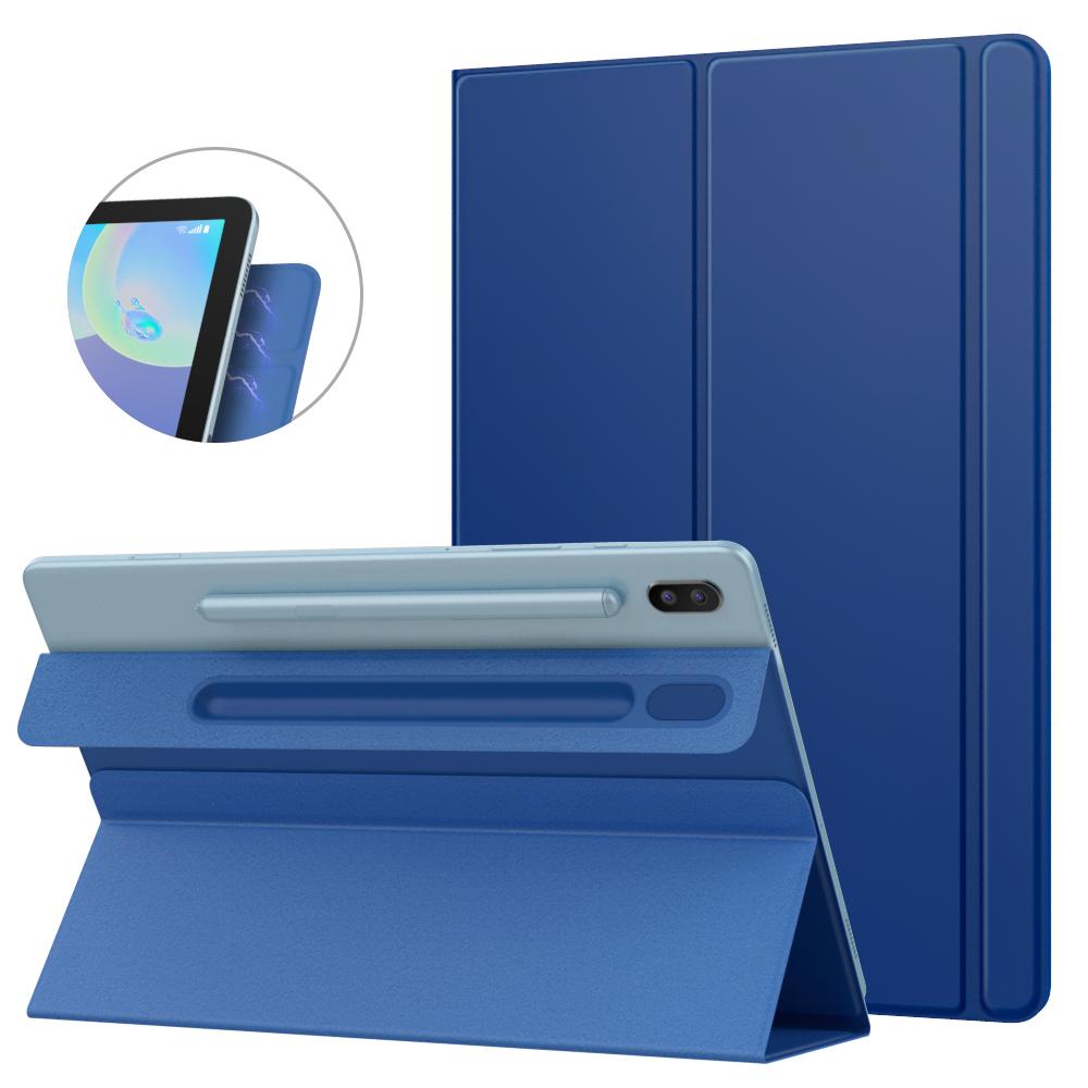 Smart Folio Case For Samsung Galaxy Tab S6,Magnetic Stand Cover With Pencil Holder For Tab S6 10.5-inch Auto Sleep Wake