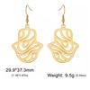 Dawapara Hamsa Hand Dangle Earrings Filigree Evil Eye Fatima Hand Evil Eye Pendant Stainless Steel Je Jewelry