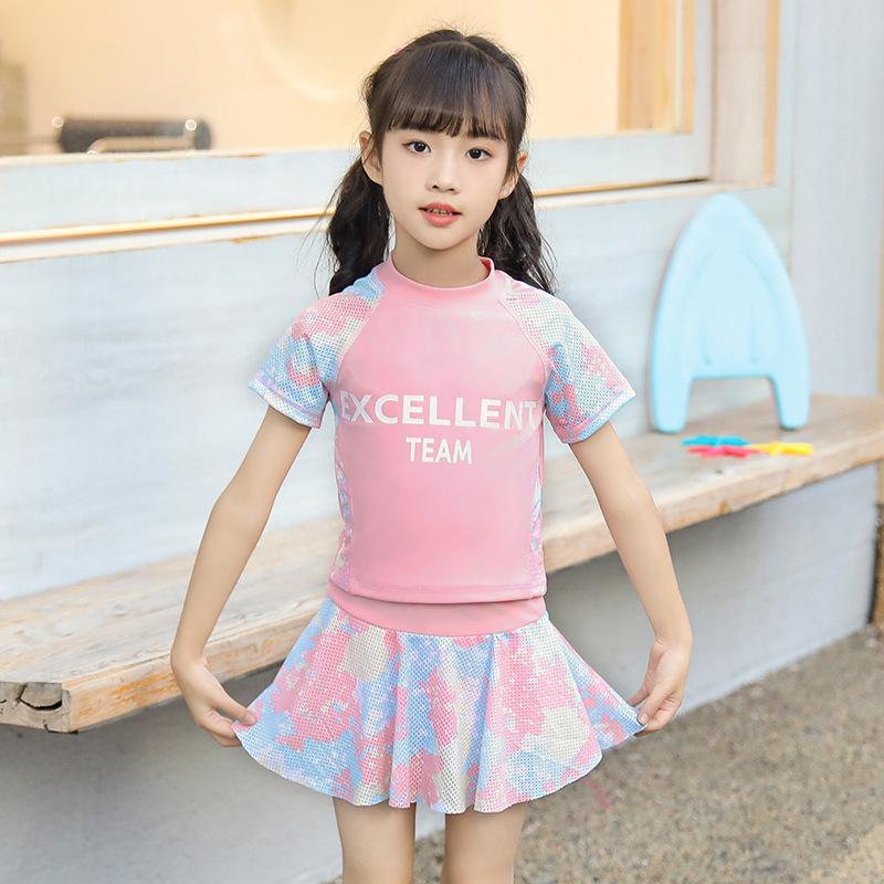 Princess Cartoon Skirted Swimsuit for Girls - Cute & Conservative