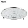 1pcs Brand New Steaming Rack Cooking Utensils 18-30cm Plate Steam Cooking Rack Round Type Stainless Steel Steamer Tray Kitchen
