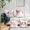 Pink Cherry Blossoms Pillowcase Printed Polyester 40/45/50Cm Throw Pillowcover Decorative Sofa Cushion Pillowslip Home Decor