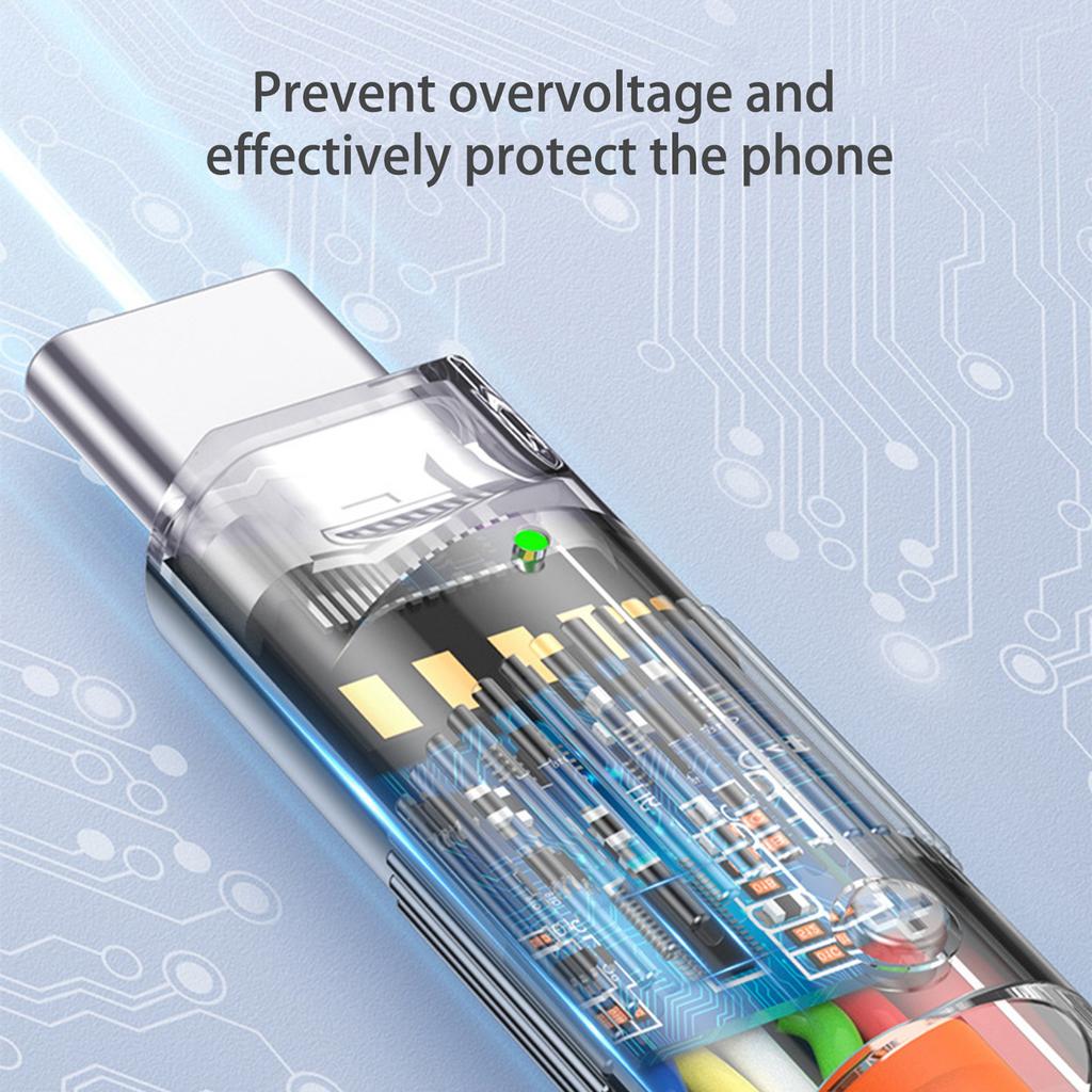 Zinc Alloy 6A Fast Charging TPE Liquid Silicone 120w Phone Charging Cable Data Cable