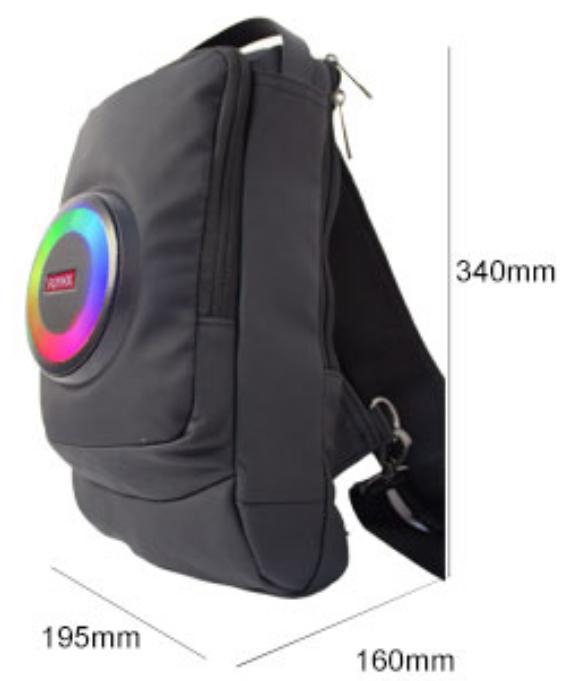 Multifunctional Backpack with Bluetooth Speaker, Power Bank, LED Lights, and Long Battery Life for Outdoor Adventures and Mountaineering.