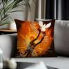 Trending AAugust Burns Reded Cushion Cover Antidustmite Pillowcase Invisible Zipper Silky Short Plush Sofa Cushion Cover