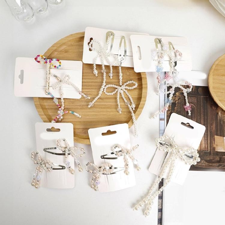 Hair Clip for Women Fashion Pearl Bowknot Side Clip Headdress Hair Accessories