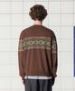 UNALLOYED Clover Argyle V-Neck Knit / Brown
