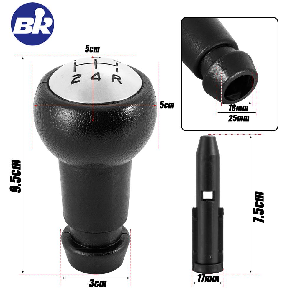 New Car Accessories 5 Speed Car Gear Shift Knob For Peugeot 206 207 307 308 407 For Citroen C4L C2 C3 C5 Automotive Interior