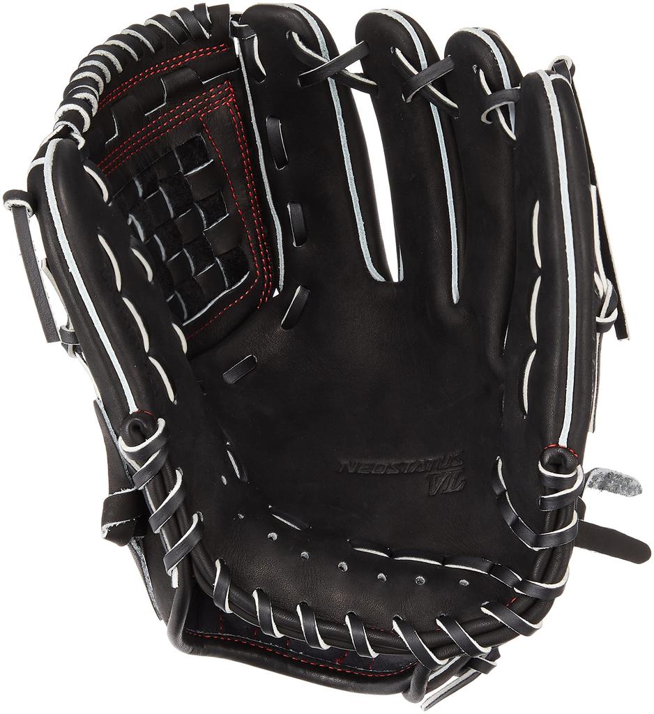 ZETT Neo Status Youth Baseball Glove by Sosuke Black Size L (Softball) Genda, Right-Handed Throw, (1900), (BJGB70320)