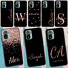 Bling Personalised Name Plating Case For Xiaomi Redmi 12C 13C 14C 10C Redmi Note 13 Pro 14 12 11 9 10 9S 10S 11S 12S Cover
