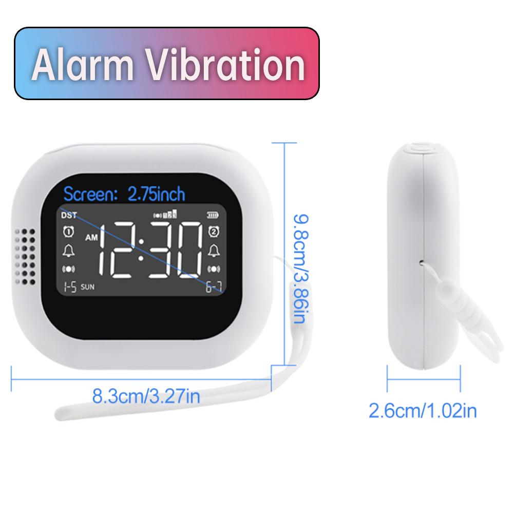 

Digital Display Vibration Alarm Clock for Kids Bedroom Decor Multi-Functional Alarm Clock Perfect for Heavy Sleepers & Travelers Alarm Vibration