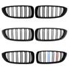 Car Front Bumper Grille Racing Grill For BMW 4 Series F32 F33 F36 M3 F80 M4 F82 12-18 Dual-Slat Glossy Black Accessories