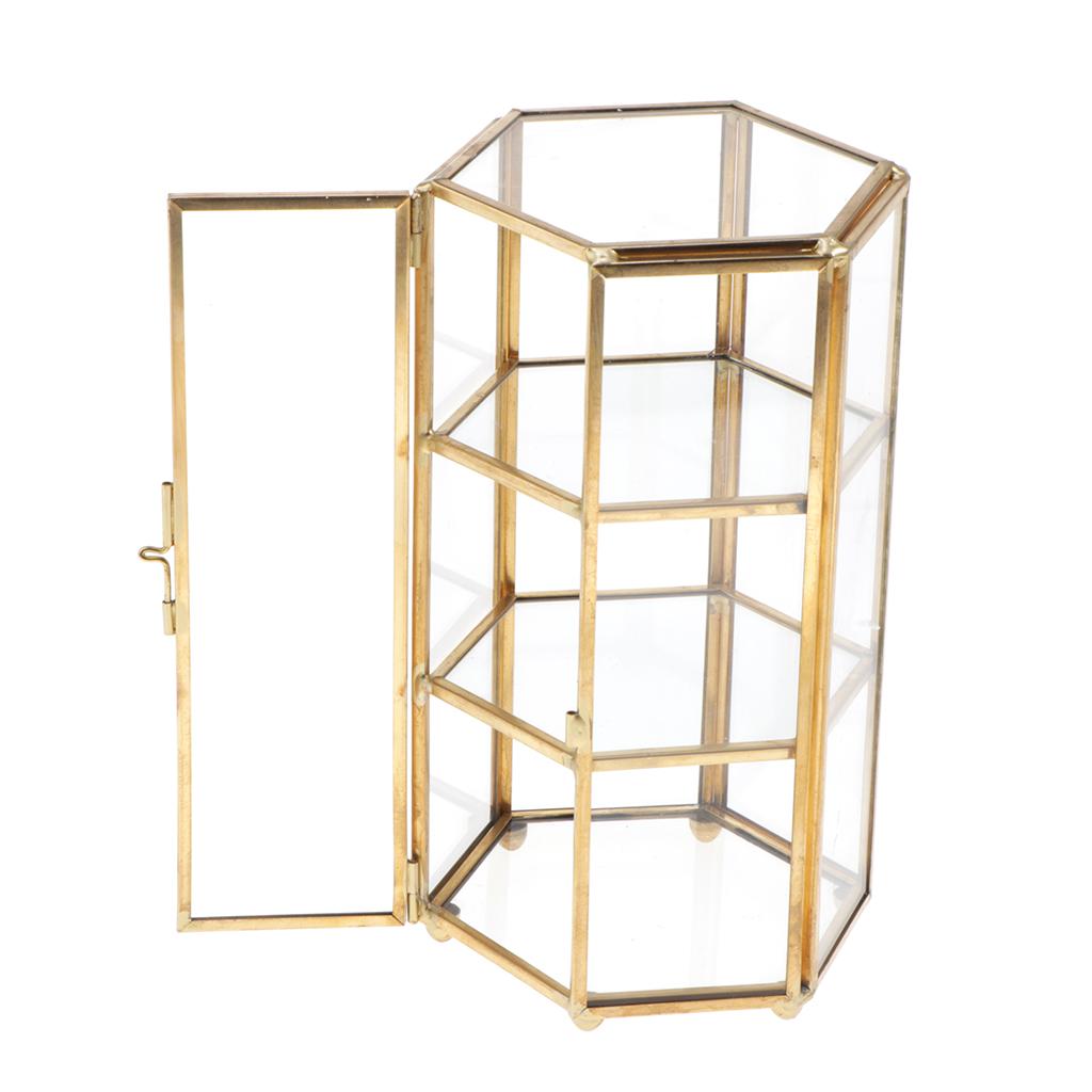 

Elegant Glass 3D Geometric Candle Holder Modern Wall Sculpture Tealight Holder for Living Room Wedding медный