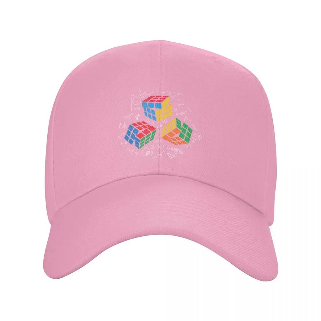 Custom Classic Math Rubiks Cube Baseball Cap Women Unisex Adjustable Unisex Geek Teacher Gift Dad Hat Summer Sun Hat