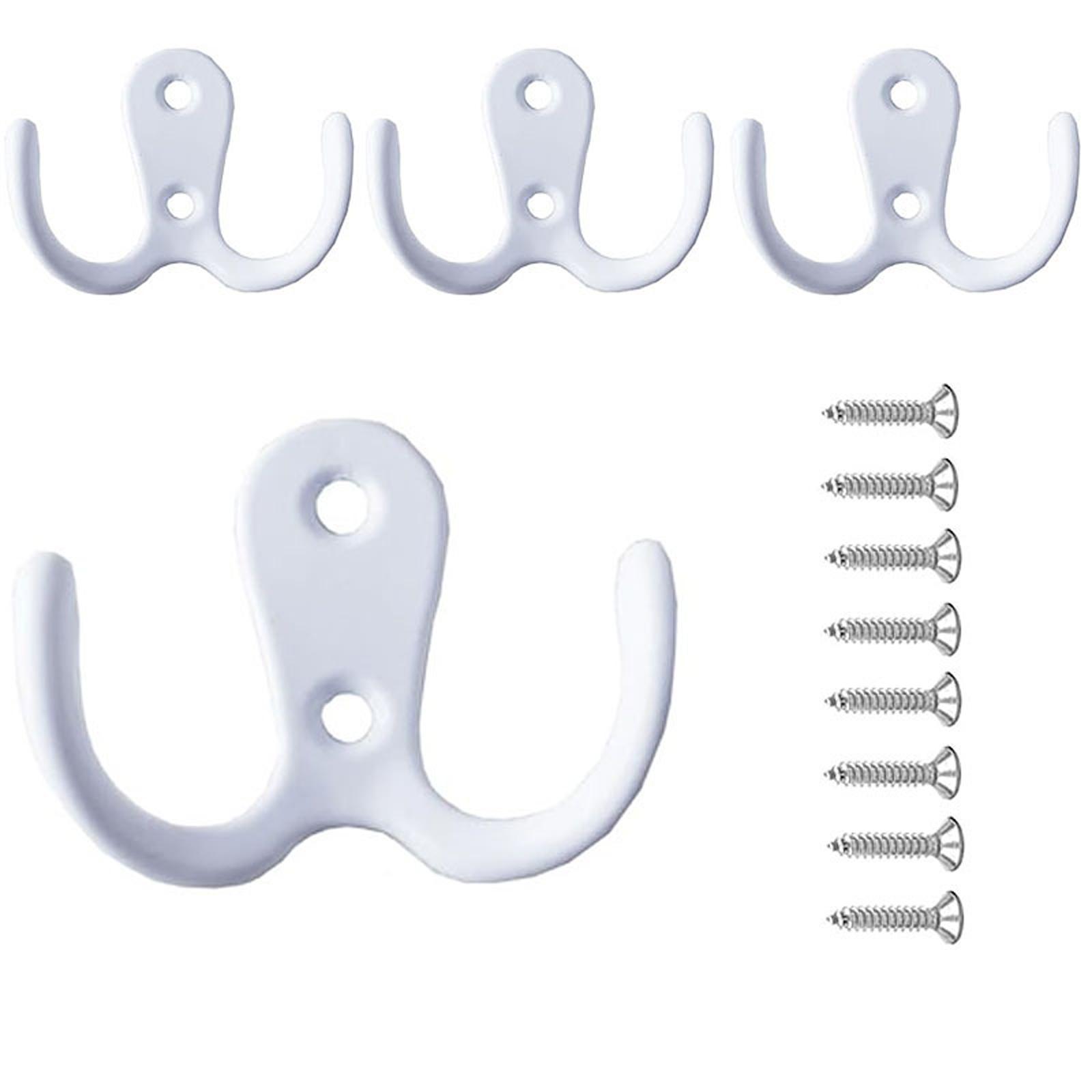 

Double-ended Storage Hook Small Wall Hanger Buckle Corner Lock Door Hook Hasp Jewelry Box Furniture Hardware Double Hook One Size белый