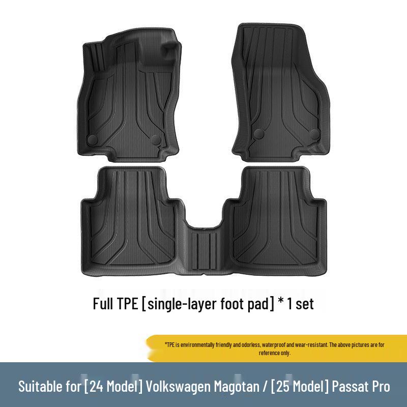 Volkswagen Magotan 2024/Passat PRO 2025 Car Floor Mats - Dirt-Resistant, Waterproof, TPE Full Coverage