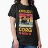 Korgi Dog Coolest Corgi Mom Classic T-Shirt