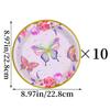 Spring Butterfly Party Decoration Arrangement Paper Cup Paper Plate Knife Fork Spoon Set
