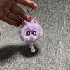Cartoon Hairball Cat Pendant Decorative Cute Elf Small Briquettes Keychain Kawaii Plush Cat Plush Ball Key Chain Women Men