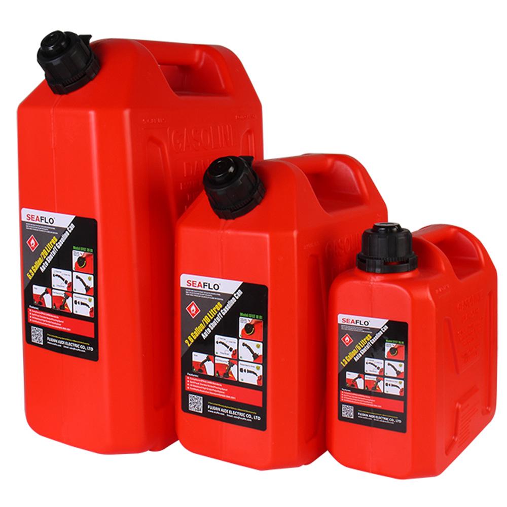 SEAFLO Self-Venting Anti-Static Explosion-Proof Gasoline & Portable Alcohol Can, Self-Closing & Non-Leaking