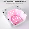 30 LED Rechargeable Nail Art Light With Smart Digital Display Nail Polish Nail Dryer Manicure Tools For Salon And Home Use