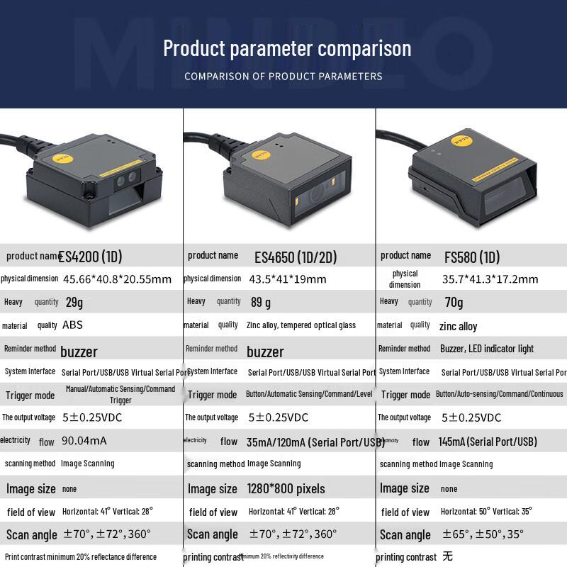 MINDEO ES4200-EIO Industrial Embedded Barcode Scanner Module