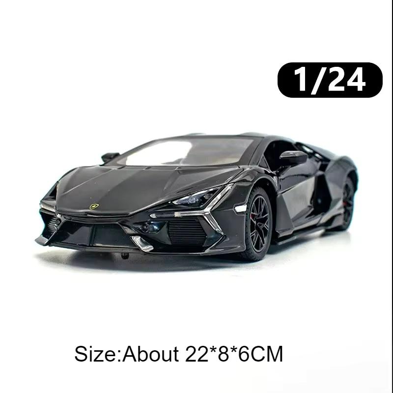 

1:24 Bolide Revuelto Alloy Model Diecast Car Toys Doors Opened Sound Light Pull Back Miniature Vehice Boy Adult Birthday Present