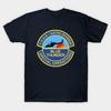 Men Black Print T-shirt Blue Thunder Patch V2 No-Cut Transfer Paper Print Cotton Tshirt