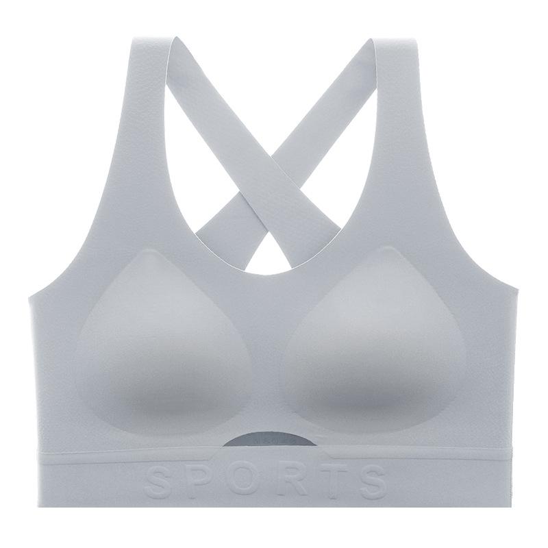 Comfortable underwear women gather seamless hollow beautiful back opaque invisible seamless anti-sagging bra thin