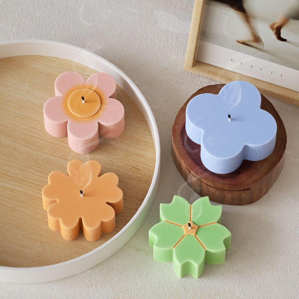 Poppy DIY Epoxy Resin Clover & Petal Candle Silicone Mold