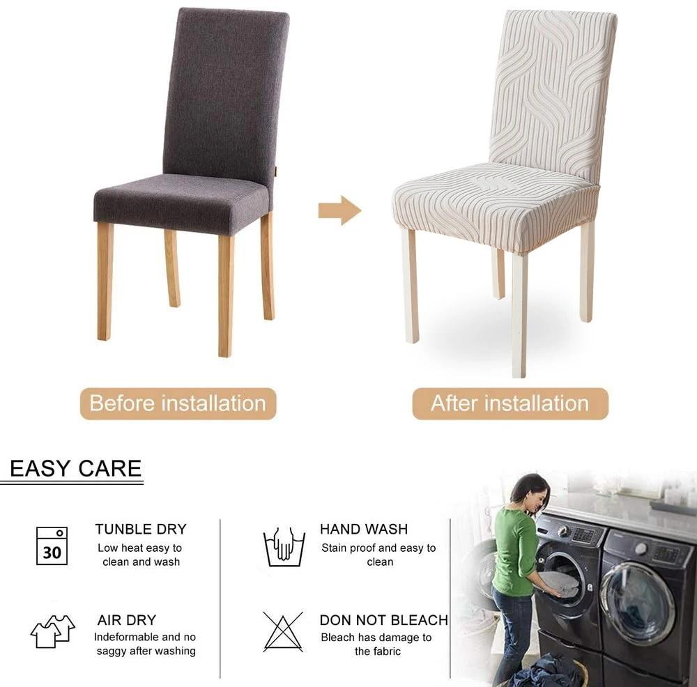 Pokrowiec na krzesło z tkaniny żakardowej Uniwersalny rozmiar Pokrowce na krzesła do jadalni Wesele Biuro Bankiet Pokrowce na siedzenia Wystrój domu 1 szt.