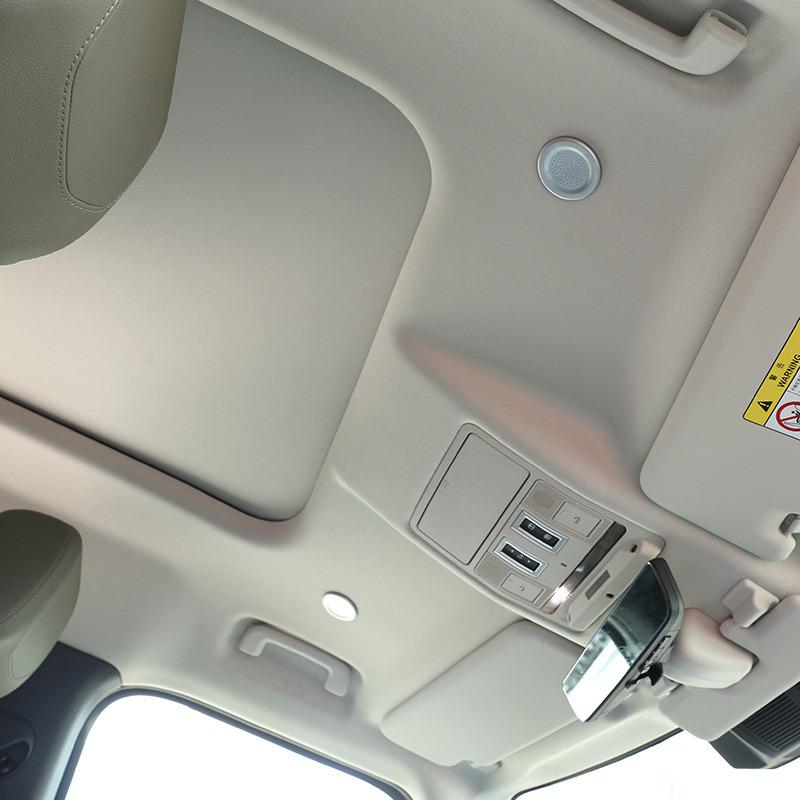 NEW!!! ABS Chrome Carbon Fiber For Land Rover Defender 110 130 - Car Roof Microphone Decoration Cover Accessories