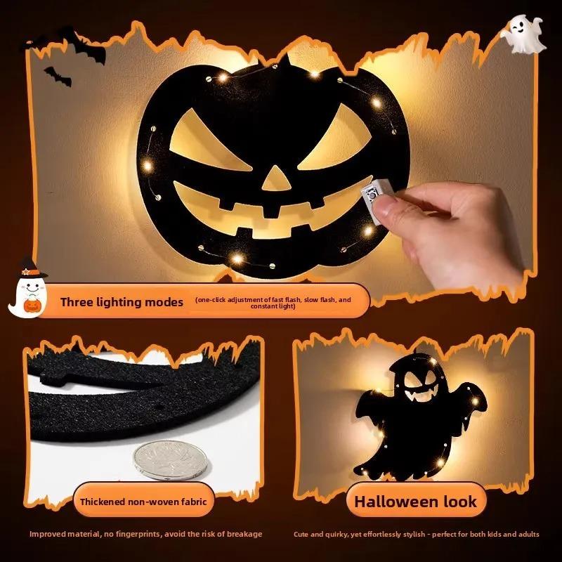 Halloween Pumpkin Lantern Decoration Luminous Hanging Ornaments Bar Background Wall Scene Arrangement Costume Props Atmosphere Hanging Items