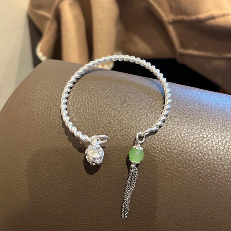 Pompon Ping An, pas à pas, bracelet clochette de palais, design de niche féminin, bracelet clochette style chinois, cadeau pour petite amie.