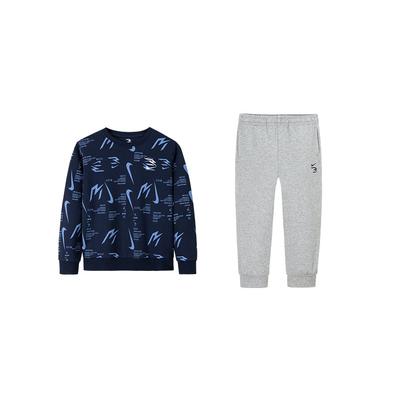 Casual Sports Suit Comfortable Versatile Top Breathable Pants Kids Tops, Bottoms Indigo N32512375GS-003
