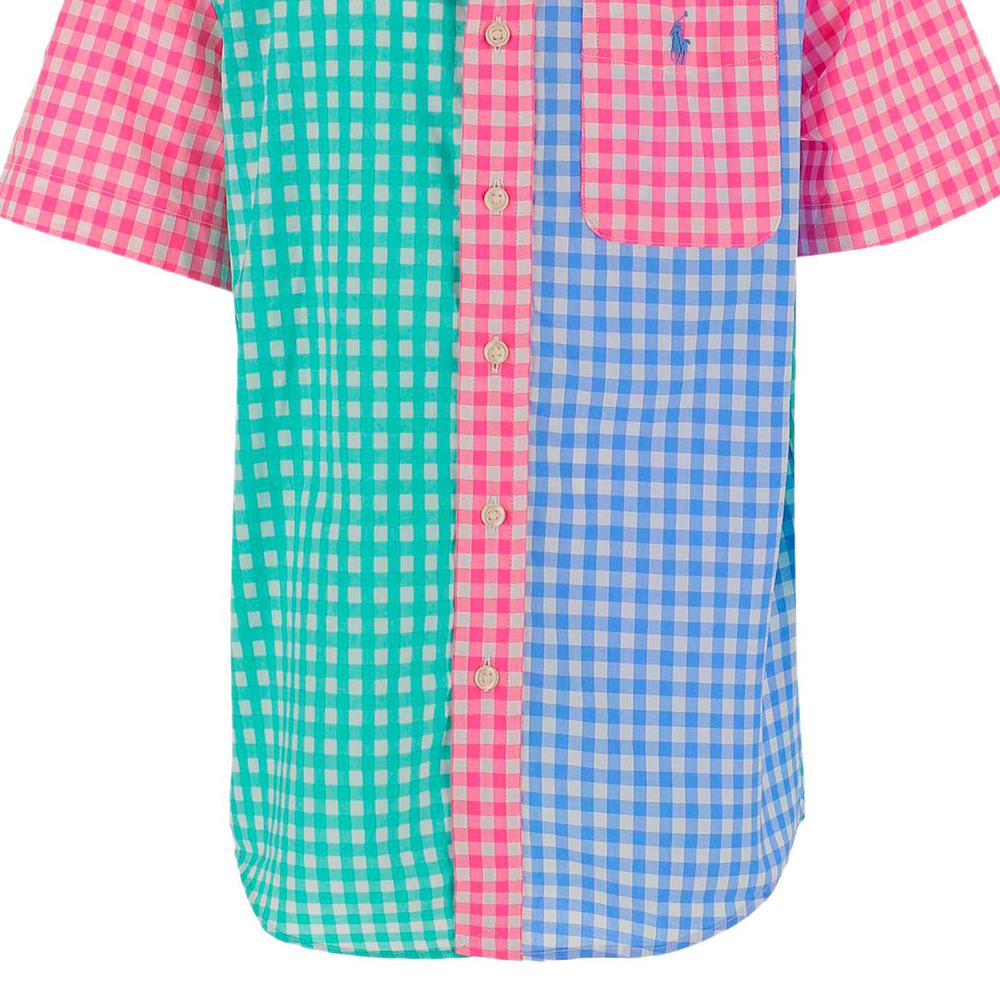 Polo Ralph Lauren Shirt Ss23 Gestreept Logo Borduurwerk Korte Mouw Multicolor Kinderen Kinder tops 323902137-001