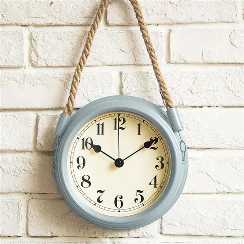 Clock Vintage Decor Living Room Wall Hanging Decoration Accessories Kitchen Room Decorative 3D Clock