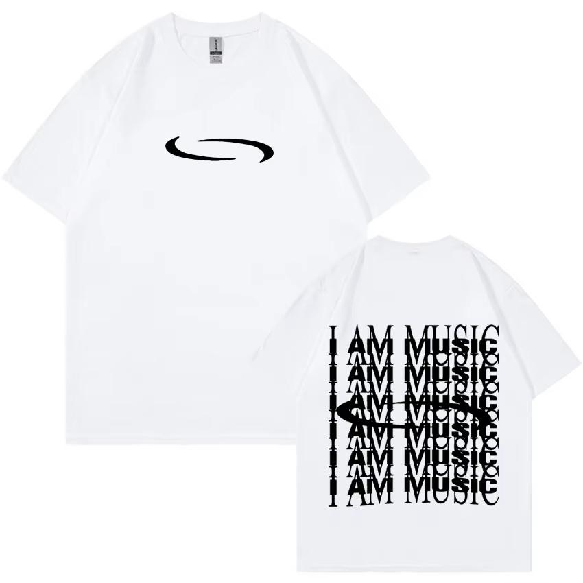 Playboi Carti I AM MUSIC Logotyp T-shirt Opium Ken Carson Narcissist Tour Rap 2025 Sommar Män Kvinnor Toppar Casual Oversized T-shirts