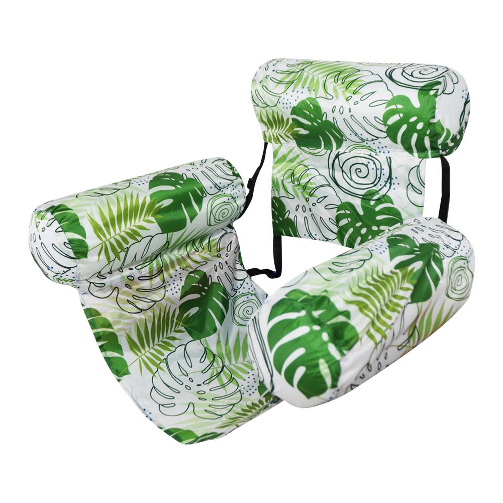 Inflatable Pool Float Floating Lounger Chair with Arm & Backrest Water Floating Recliner Water Hammock for Swimming Pool